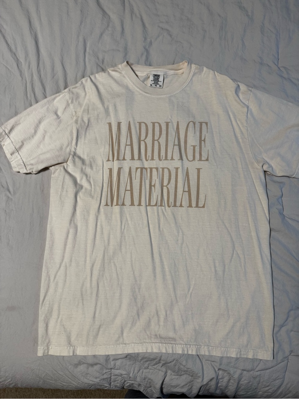 Comfort Colors 'Marriage Material' Graphic Tee - Cream
